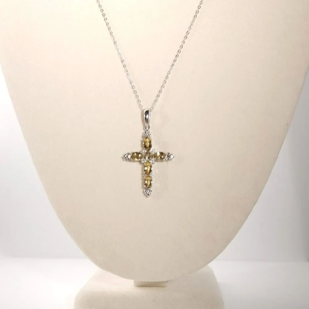 Marialite Cross Pendant and Chain made in Italy